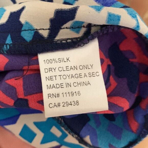 Yumi Kim blue sleeveless faux wrap silk spaghetti strap mini dress - Picture 9 of 9